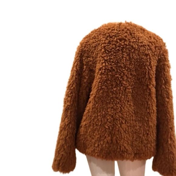 APT.9 Faux Fur Tan Jacket Sz.M NWT - Picture 2 of 6